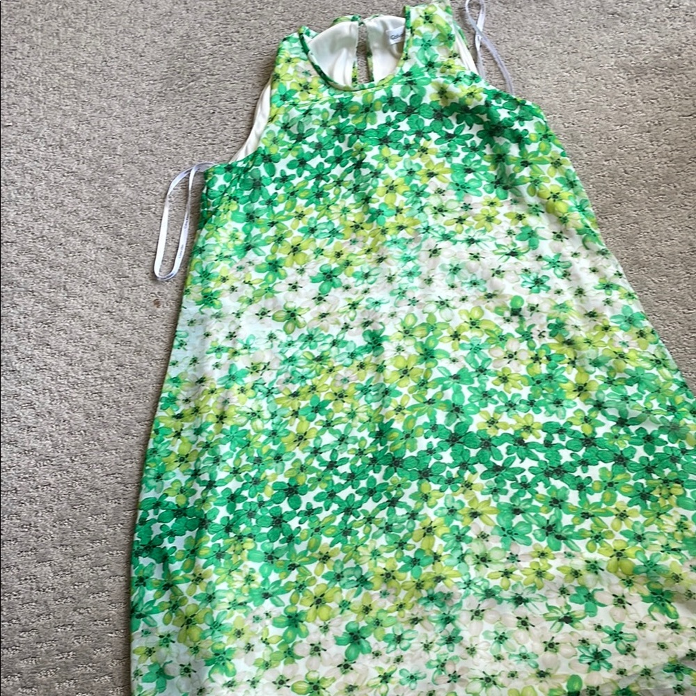 Floral Green Dress